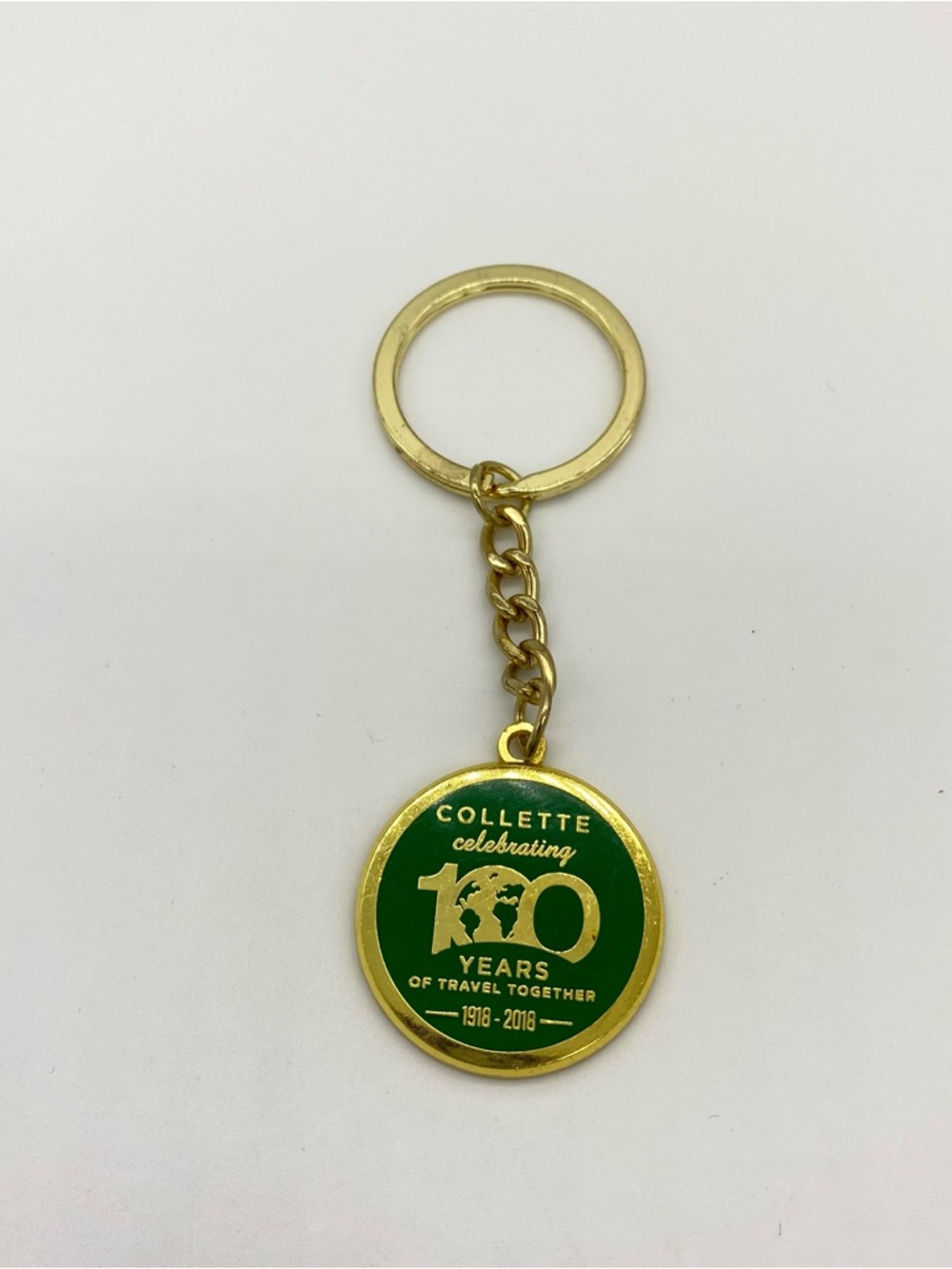 Collette Celebrating 100 Years of Travel Together Keychain 1918-2018